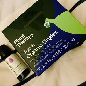 NIB Plant Therapy - Top 6 Organic Essential Oil Set (Plus Bonus Lavender!)